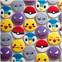 Gotta catch 'em all! Pokemon cookies! :) Find me on Facebook (cReeative Cookies) and Instagram (creeative_cookies).