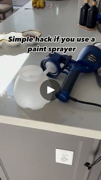 1.7K views · 3K reactions | Using a spray gun for painting makes the project really standout, but many ppl get overwhelmed with the headache of cleanup and prep work before using the spray gun. I do this simple hack (mainly small paint jobs) to keep my container mess free. All then you have to do is use some water and spray out to clean the pipe duct. It also reduces leftover paint loss, as you retrieve almost 90% leftover paint just by squeezing out.
#diy #diylife #hack #painting #paintinghacks #spraygun #sprayguncleaning #cleaninghack #diyhacks #tips | Ashish Nanda