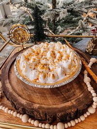 Butterbeer Pie with Marshmallow Fluff Topping