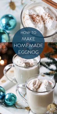 How to Make Homemade Eggnog recipe