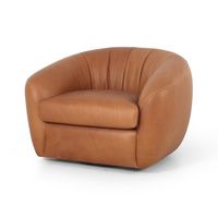 Four Hands Saldana Swivel Chair - Lorento Cognac