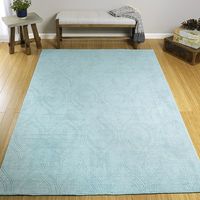 George Oliver Flesher Spa Hand-Tufted Blue Indoor/Outdoor Area Rug Rug Size: Rectangle 3' x 5'