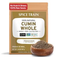 Affiliate.SPICE TRAIN Cumin Seeds (397g/14oz) Non GMO, Gluten Free, 100% Raw, Sourced from India, Excellent Flavor, Aromatic, For Tempering, Spice Blends and Seasonings, Packed in Resealable Ziplock Pouch