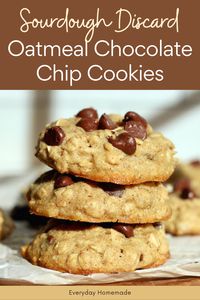 Try these easy and chewy Sourdough Discard Oatmeal Chocolate Chip Cookies – soft, hearty, and simply delicious! Repurpose sourdough starter discard into a delightful dessert with the perfect blend of oats and chocolate chips. Ideal for any sweet occasion, these cookies are especially perfect for Christmas.