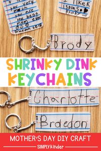 Shrink Film Keepsake Keychains - Simply Kinder