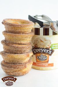 Bring out the cinnamon sugar and let’s get baking in the kitchen! Your kids are sure to love helping you make this fun and creative recipe for Churro Ice Cream Bowls—especially since it involves a delicious scoop of Dreyer’s Slow Churned Caramel Delight light ice cream. Could there be a more perfect treat for summer?!