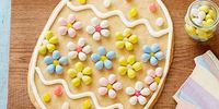 This huge cookie is a fun project for kids around Easter.