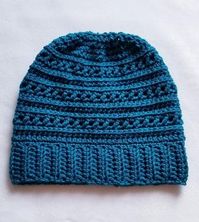 The Guernsey Beanie Crochet pattern by Shelly Diaz