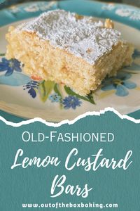 Luscious Lemon Custard Bars from Out of the Box Baking.com