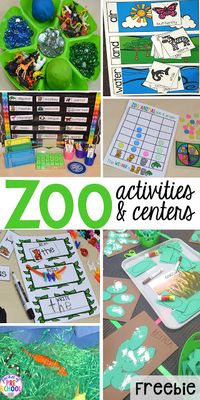 ZOO Theme! FREE desert art pattern plus all my go to ZOO themed activities (math, literacy, fine motor, science, sensory) for preschool, pre-k, and kindergarten