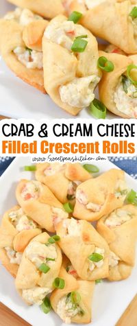 Crab and Cream Cheese Filled Crescent Rolls