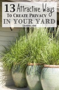 How to easily add privacy to a yard, deck or patio! Listotic.com