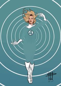 the fantastic four - sue storm (art by souluao)