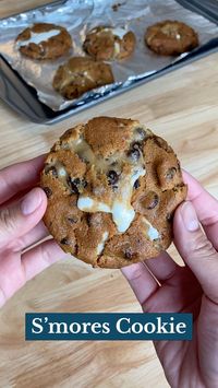 When summer rolls around, who doesn’t immediately crave a s’more?  #cookierecipes #cookierecipe #smorescookies #campfirefood #dessertideas #dessertrecipes #tasteofhome