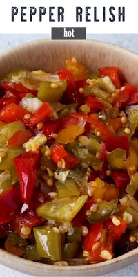 This easy hot pepper relish recipe is a wonder condiment, great for preserving your abundant pepper harvest. Use this recipe method with any type of chili pepper.