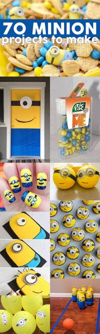 70 Minion Projects to Make! Lots of tutorial recipes, crafts and more!