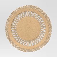 Jute Decorative Charger Brown - Threshold™ : Target