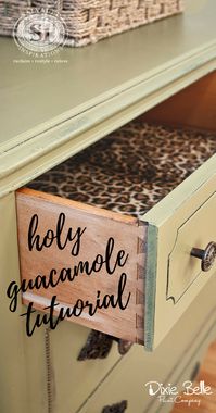 Check out Salvaged Inspirations tutorial with Holy Guacamole from Dixie Belle Paint Company. Read more on our blog! #dixiebellepaint #bestpaintonplanetearth #chalklife #homedecor #doityourself #diy #chalkmineralpaint #chalkpainted #easypeasypaint #makingoldnew #whybuynew #justpainting #paintedfurniture