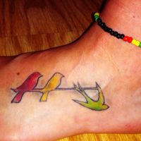 Bob Marley, my favorite rasta ...Three Little Birds tattoo