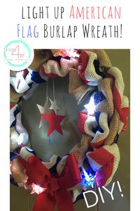 This is the coolest wreath with star lights! and SO easy to make!