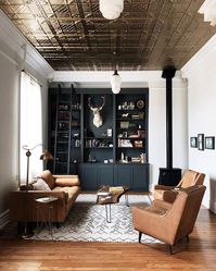 Brown Leather Couch | Living Room Inspiration