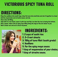 Victorious Spicy Tuna Roll Recipe