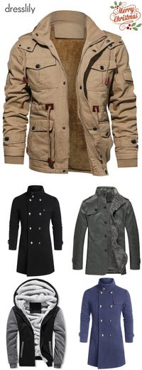 Men's Coats & Jackets #dresslily #men #outfits #jacket #coat #winter #christmas #casual #fashion #outdoor