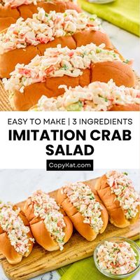 🦀🥗 Incredibly Easy 3-Ingredient Imitation Crab Salad Recipe! 🥄  Looking for a quick and delicious seafood salad that's perfect for any occasion? Try this simple imitation crab salad recipe that requires only three ingredients and takes just 10-15 minutes to prepare! 🍴  This refreshing and light dish combines the succulent flavor of crab meat with the creaminess of mayonnaise and the subtle crunch of green onion. It's an ideal choice for lunch, dinner, or as an appetizer that will leave your taste buds craving more! 😋