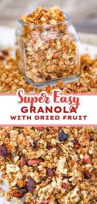 Our Homemade Granola with Dried Fruit recipe is the perfect solution for a quick and healthy breakfast or snack on the go. Packed with essential nutrients and bursting with flavor, this granola is a delicious and nutritious way to fuel your day. Get ready to revamp and start your day off right with this tasty and wholesome treat!