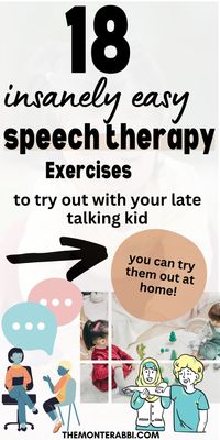 Here are 18 simple speech therapy exercises that I tried out with my late talking son at home