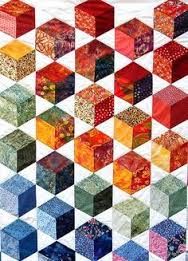 Resultado de imagem para 3d patchwork blocks