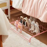 Don’t let your shoes take up unnecessary space in your closet or leave them on your floor. This steel shoe rack will organize your shoes and keep them conveniently out of the way.