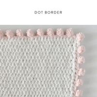 Crochet Dot Border Stitch | Daisy Farm Crafts