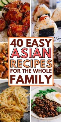 Weeknight dinners can be a breeze with these 40 simple and easy Asian recipes! Packed with flavor and perfect for busy families, this collection will have everyone asking for seconds. Now you can enjoy delicious Asian food without the takeout bill!