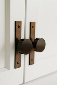 Modern Knob with Backplate - Heirloom Home Shop