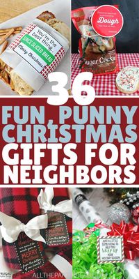 Best DIY CHRISTMAS GIFT IDEAS FOR NEIGHBORS. Cheap, inexpensive, on a budget for adults, kids, and families. Simple DIY tutorials and how-tos for handmade and homemade presents to give to friends and neighbors, like edible cookies, candies, baked desserts, non-edible treats, kitchen and bath, store bought treats, in mason jars! Good ideas that are quick to put together and take out the stress of the holidays. Great last minute ideas too and lots of free printable tags too! Clever, fun, funny.