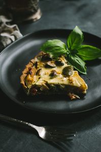 Vegan Quiche w/ Zucchini + Corn - Love is in my Tummy