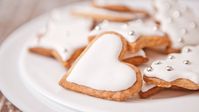 Our lemon cookies are cut into cute hearts but you could use any shape you like.