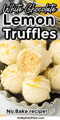 These delicious white chocolate lemon truffles are bursting with fresh tart lemon and sweet white chocolate flavor. Perfect for all lemon lovers, the inside is made with Golden oreos!