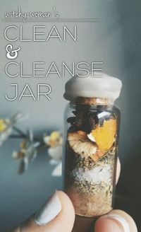 Hi sweeties! Today’s jar was a much requested one– motivation to not only CLEAN your home but also to CLEANSE it! What a fun jar to create! Let’s get on to it! • allspice - for determination & to add energy to our spell • bay leaf - for...