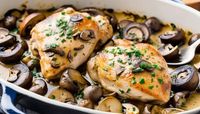 Baked Chicken With Mushrooms