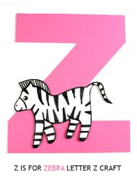 Z is for Zebra Letter Z Craft Preschool Toddler Craft, ABC Craft Letters Free Printables