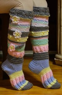 30 Creative DIY Crochet Socks Ideas | How to Crochet Socks - Crocht