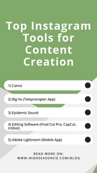 Read this to discover our top 5 tools for content creation on Instagram. #InstagramTools #InstagramForBusiness
