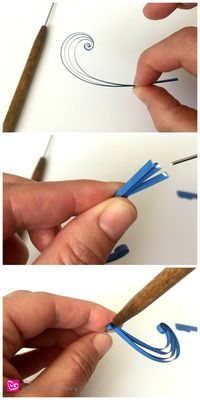 How to Make Quilling Paper Scrolls || www.thepaperycraftery.com