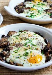 This simple-but-delicious recipe for baked eggs with mushrooms and Parmesan would be a great idea for breakfast on Valentine’s Day! The recipe can be low-carb, Keto, and gluten-free if you skip the toast, and it’s delicious any way you eat it. Use the Recipes-by-Diet-Type Index to find more recipes like this one. Click here to PIN Baked Eggs …