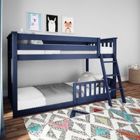 Twin over Twin Low Bunk with Guard Rails – Max and Lily