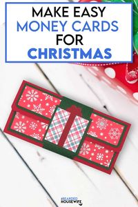 How to Make Money Cards for Christmas - The Bearded Housewife