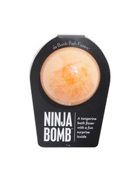 DA BOMB BATH FIZZERS NINJA BOMB | Kick! Punch! Fizz! Feel the power of the Ninja Bomb. Hold this fragrant butt kicker in your hand as it dissolves, because there’s a tiny ninja inside! This could be a small toy, charm, figurine, key chain or other item that coordinates with the name of the bomb itself. Perfect for adults and kids alike. (Everybody loves surprises.)