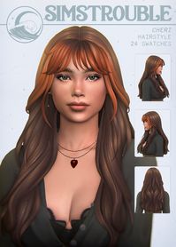 Cherie Hairstyle (2 Versions) by simstrouble | Patreon